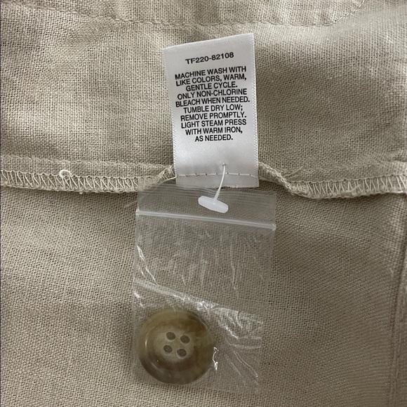 Pendleton Linen Blend Blazer Jacket Size Small Beige Button Up Business Casual - Picture 3 of 9